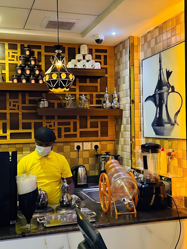 Lobby lounge, zahrat al bahia serviced apartments