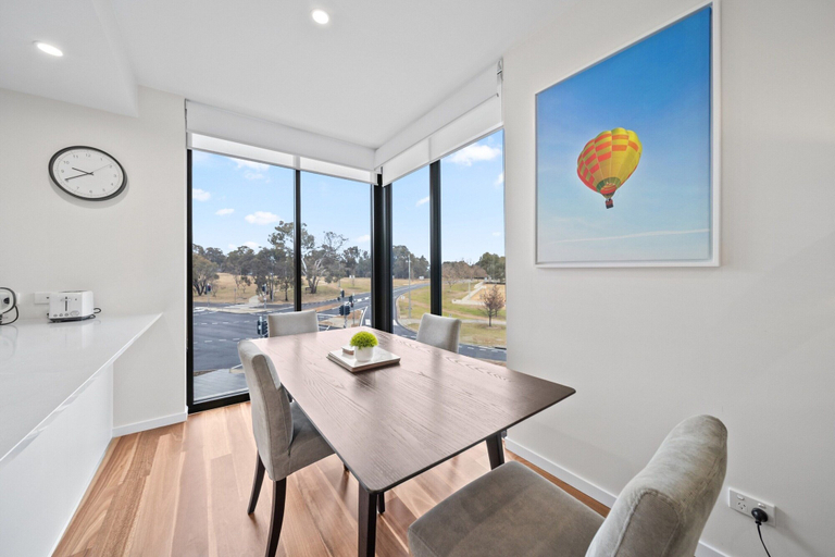 Dining, Inner-city 2-bed With Large Balcony, Garden & Gym, Canberra