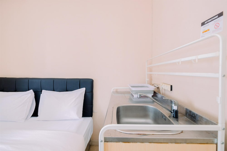 Bedroom 2, Best Homey And Cozy Studio (No Kitchen) At Green Pramuka City Apartment, Jakarta Pusat