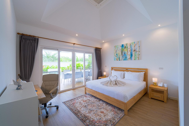 View from room 3, TropicalFamilyVilla w Pool&Garden ML103, Hua Hin