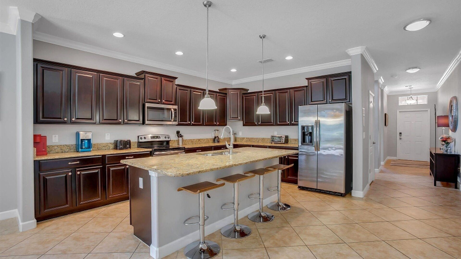 Private kitchen 5, Paradise Palms Resort 6 Bedroom Home with Game Room 6 Home, Osceola