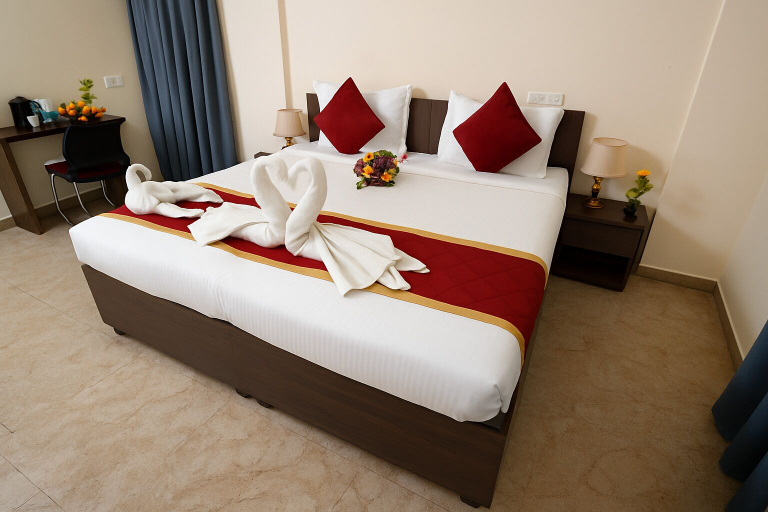 Bedroom 3, Sai Manyata Inn, Manyata Tech Park, Bangalore