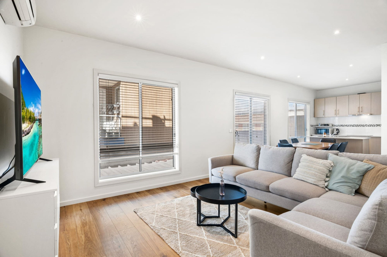 Living room 3, Bright 2-bed Flat With Balcony in Kensington, Melbourne