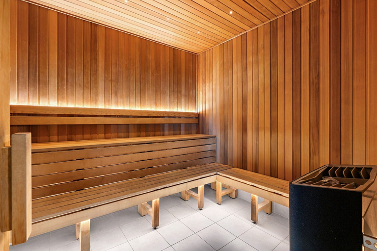 Spa treatment 2, Sleek 1-bed Canberra Flat With Gym & Sauna Access, Canberra