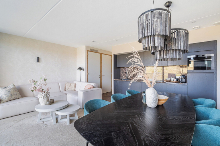 Living room 5, Lavish Apartment With Private Sauna, Zijpe