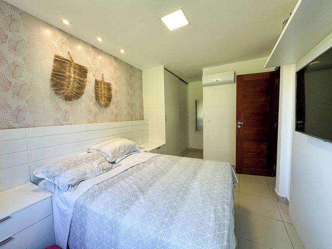 Room 3, Apartamento com Piscina Varanda e Garagem em Pipa, Tibau do Sul