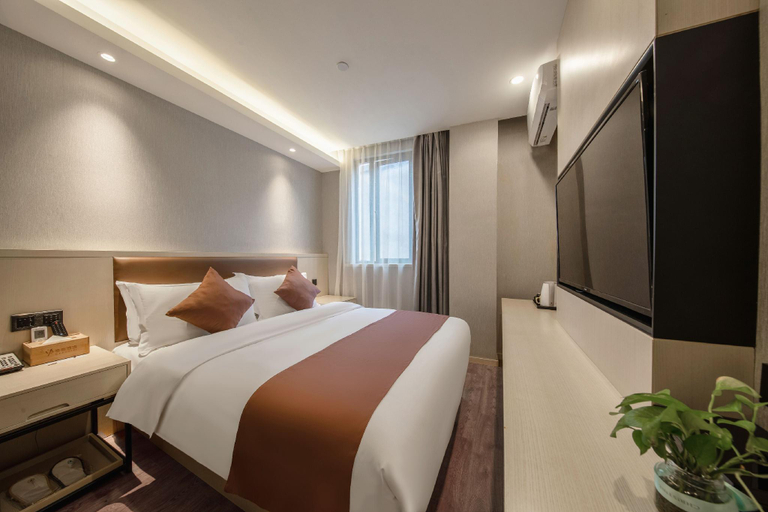 Bedroom 2, Gya Shanghai Long Distance Passenger Terminal Hote, Shanghai