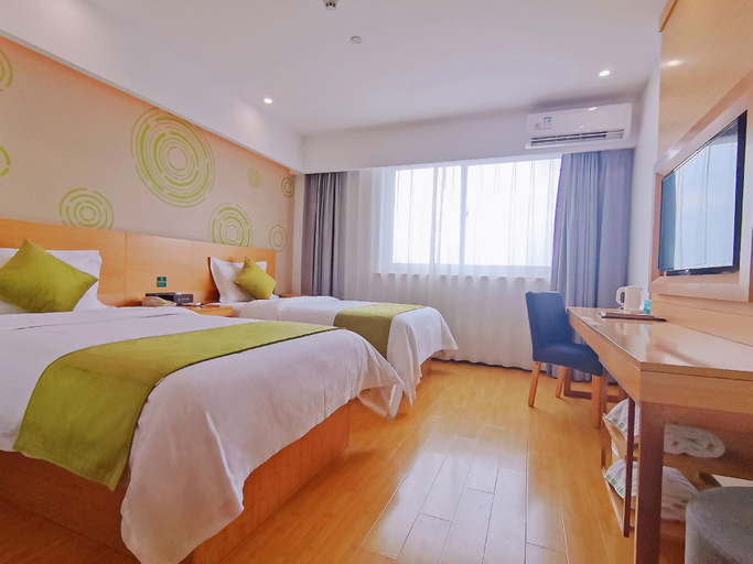 Bedroom 2, Greentree Inn Yangzhou Jiangdu Xiaoji Town South Z, Yangzhou