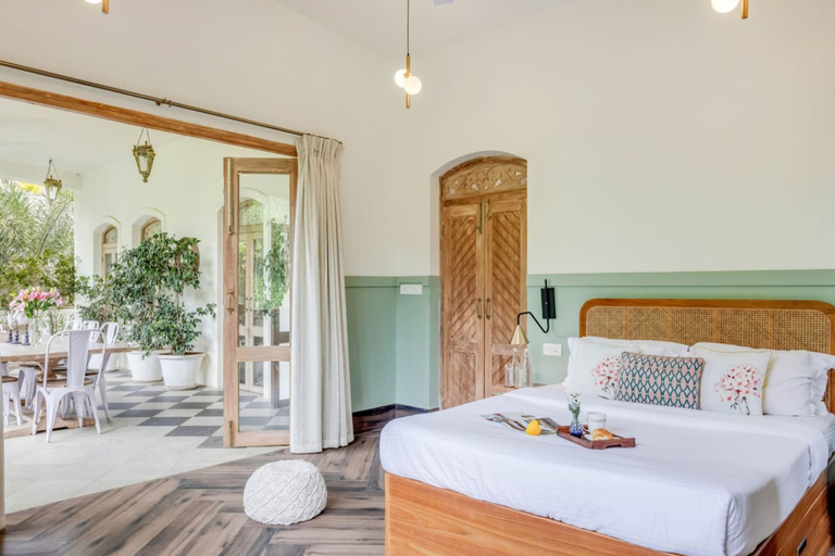 Room 2, 4bhk Villa in Siolim Pool Lush Forest View, North Goa