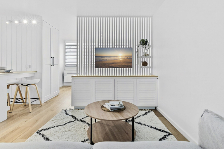 Living room 4, Studio3: Chic Bondi Abode With Pool & A/C, Sydney