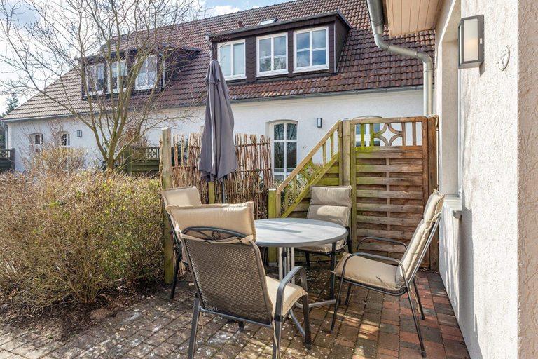Balcony 2, Gemutliches Reihenhaus in Buchholz am Muritzsee, Mecklenburgische Seenplatte