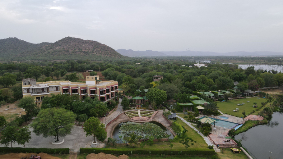 Aerial view, Kanota Camp Resort, Jaipur