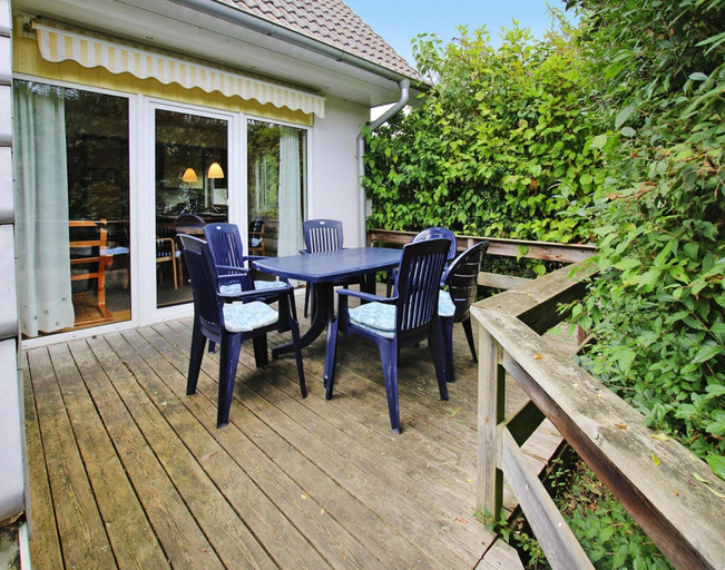 Balcony, Grosses Ferienhaus fur 9 Personen in Babke, Mirow, Mecklenburgische Seenplatte