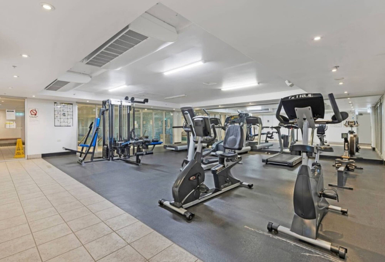 Fitness facility, Central 1-bed With Parking, Pool, Sauna & Gym, Sydney