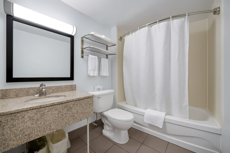 Bathroom 4, Deluxe Inn, Toronto
