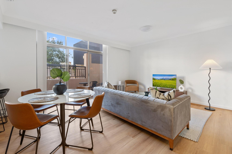 Separate living room 3, Stylish 2-bed Apartment With Pool in Camperdown, Sydney