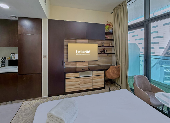 Bedroom 3, bnbme | Merano Tower | STUDIO, Dubai
