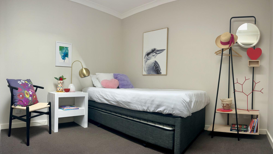 Bedroom 3, Stylish Townhouse with Private Courtyard, Canberra
