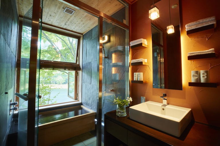Bathroom 4, HOSHINOYA Karuizawa, Karuizawa