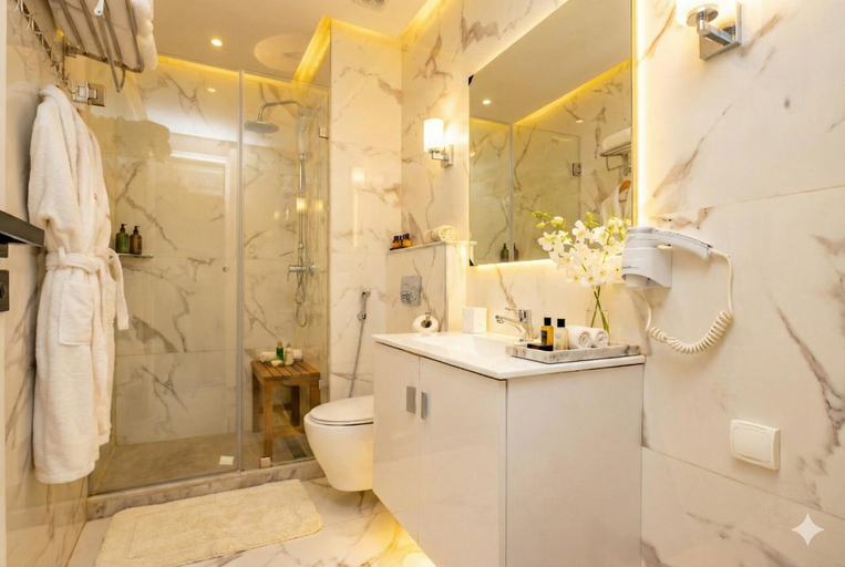 Bathroom 3, Family Aparthotel, Casablanca