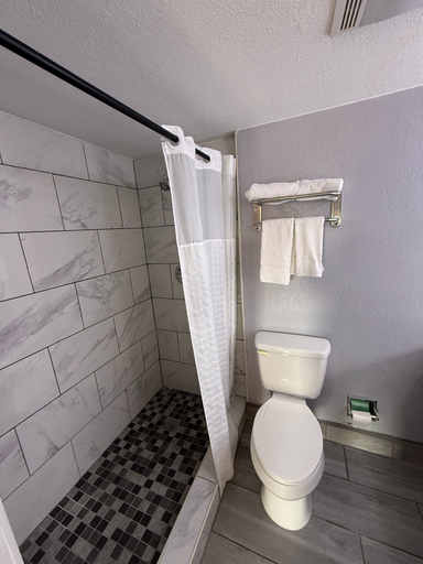Bathroom 5, Executive Inn and Kitchenette Suites, Maverick