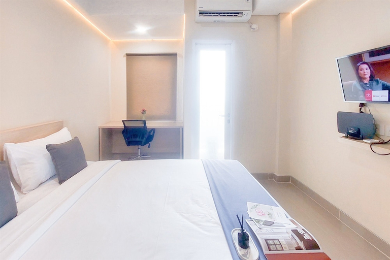 Bedroom 4, Restful And Cozy Living Studio Apartment At B Residence, South Tangerang