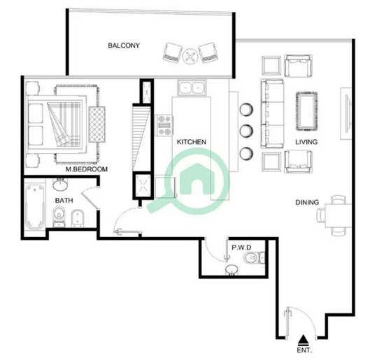 Room 4, Exceptional and Stunning 1 Bedroom in Dubai Marina, Dubai
