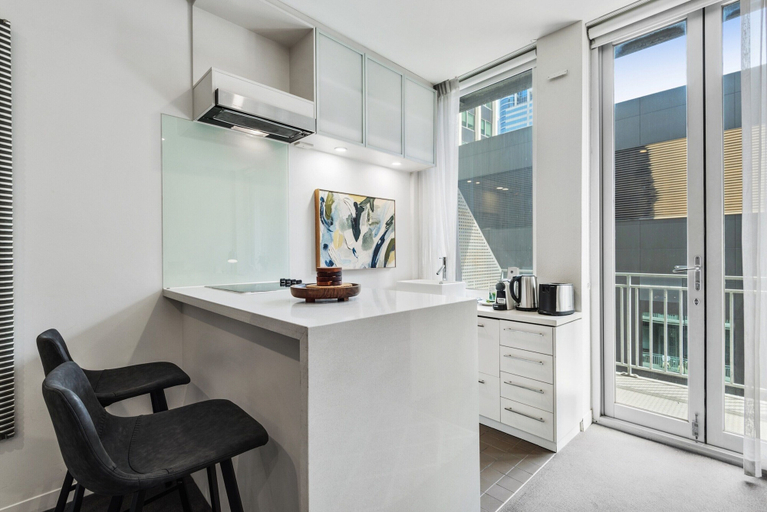 Private kitchen 5, Cozy 1-bed Studio in the Heart of Melbourne, Melbourne