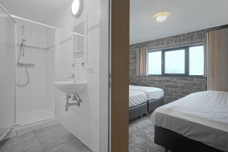 Bedroom 2, A Stylish Villa in a Green Setting, With a Fully Equipped Wellness Center, Liège