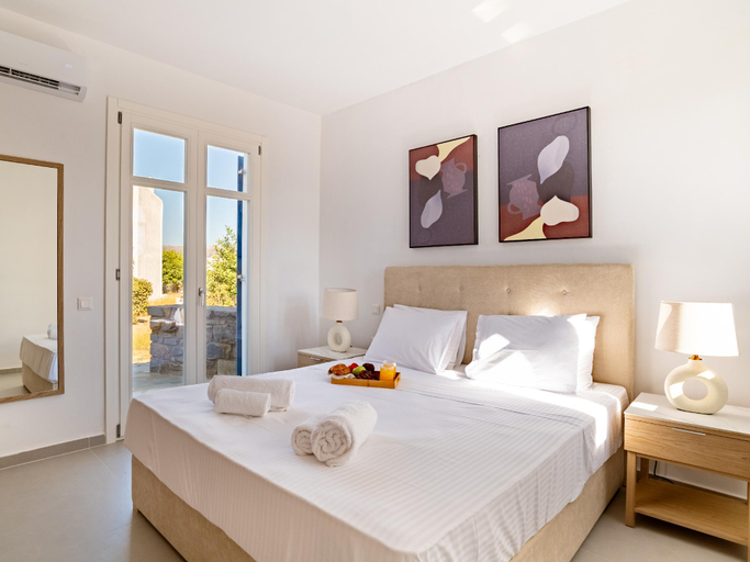 Bedroom 2, Sanders Paros Gardens - Smart 1-Bdr Apt w Patio, South Aegean