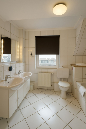 Bathroom 3, Apartments Atomis Hotel Düsseldorf City, Düsseldorf