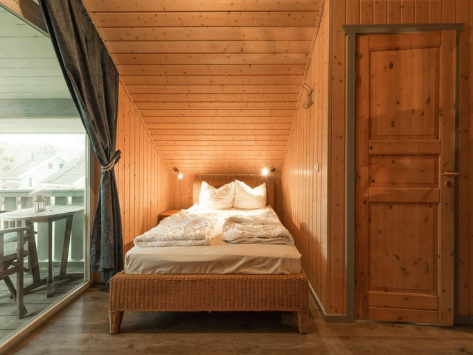 Bedroom 3, exklusives skandinavisches Ferienhaus, Mecklenburgische Seenplatte