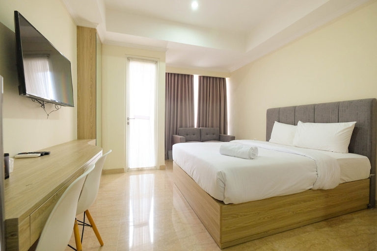 Bedroom 2, Comfy Studio Room with City View at Menteng Park Apartment by Travelio, Jakarta Pusat