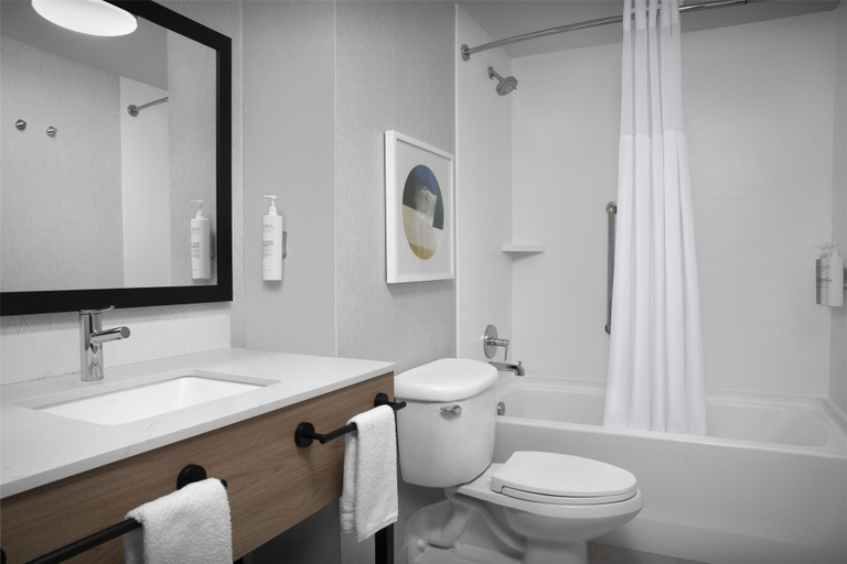 Bathroom 4, Hampton Inn Indianapolis Downtown Across from Circle Centre, Indianapolis