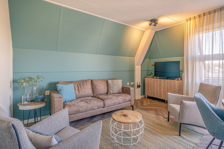 Living room 2, Nice pet-friendly apartment near the center of De Koog, Texel