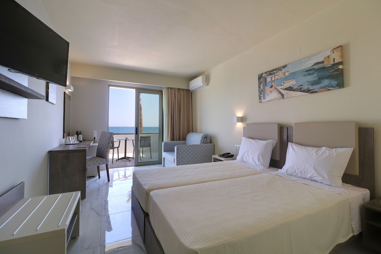 Bedroom 3, Harmony Rethymno Beach Hotel, Crete