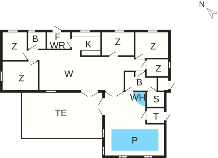 Floor plan, 5 Star Holiday Home in Stege, Vordingborg
