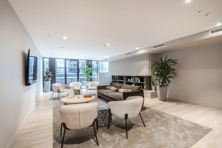 Living area 3, Modern 2-bed Apartment With Premium Amenities, Canberra