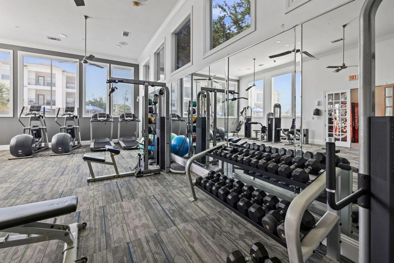 Fitness facility 5, Webster Apartments By Landing, Houston