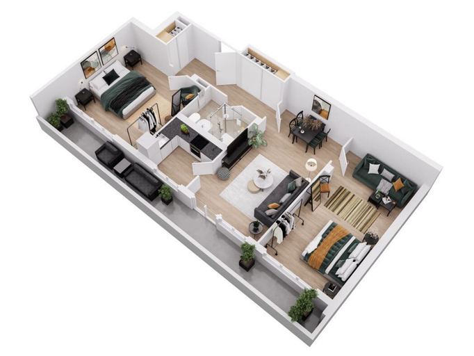 Room 5, Modern Flat w Netflix Balcony top Location, Luzern