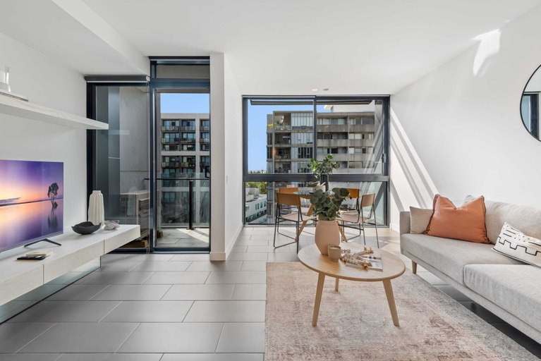Living area 3, Chic City Escape With Pool, Gym & Parking, Melbourne