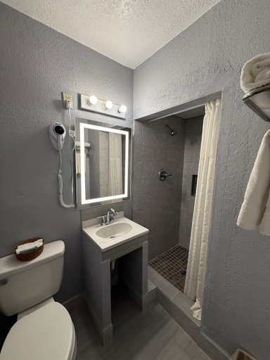 Bathroom 5, Executive Inn and Kitchenette Suites, Maverick