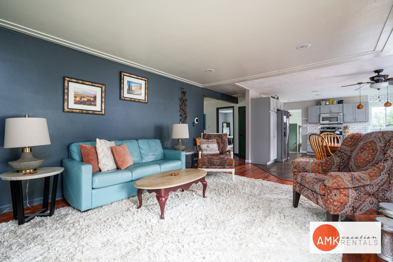 Living area, 1 Happy Acre in Holland, Allegan
