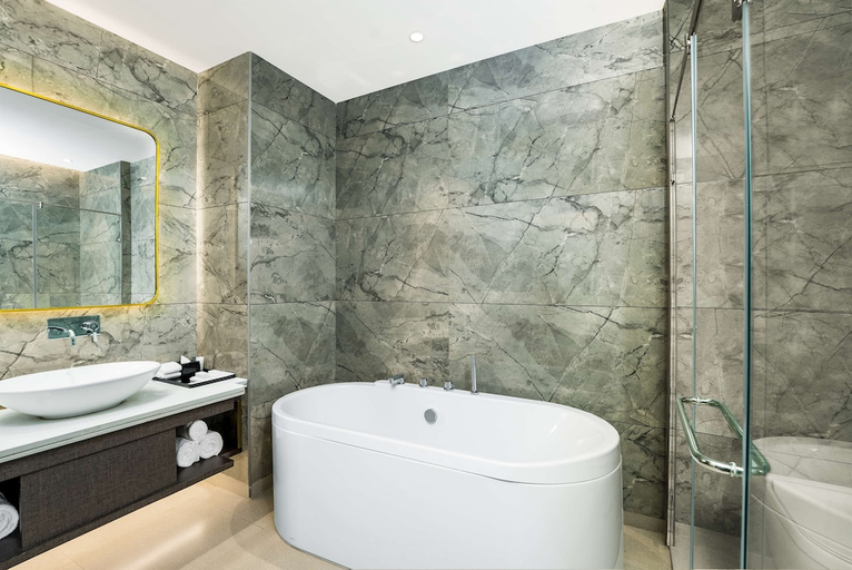 Bathroom 5, Double Tree by Hilton Goa-Arpora-Baga,Goa,India, North Goa