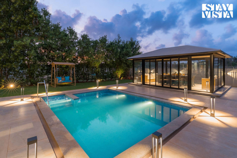 Swimming pool 3, StayVista at Sunlit Splendour, Raigarh