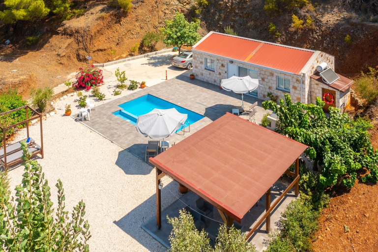 Exterior & Views 2, Villa Paradiso Sunset Private Pool Walk to Beach Sea Views A C Wifi - 3072