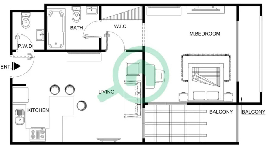 Room 4, Pleasing 1-bedroom for 4 in JVC for Relaxing Getaway, Dubai