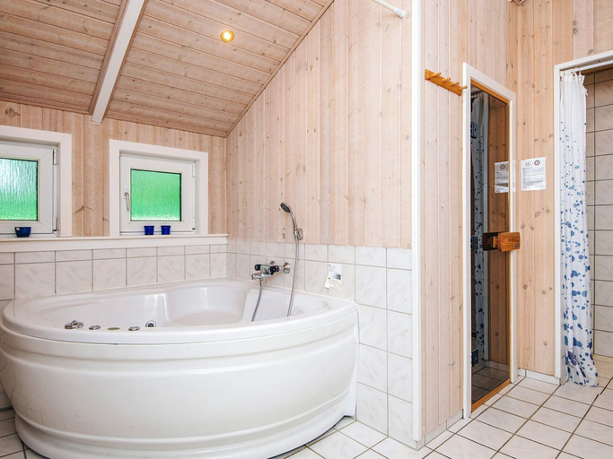 Bathroom, 4 Star Holiday Home in Ansager, Varde