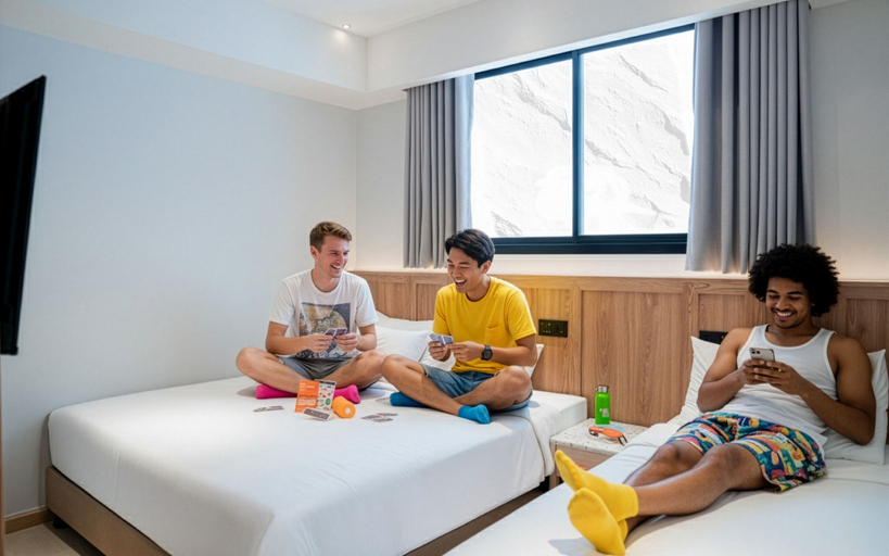 Bedroom 3, Lub d Bangkok Siam – New Look, Across from MBK & Skytrain Access, Pathum Wan