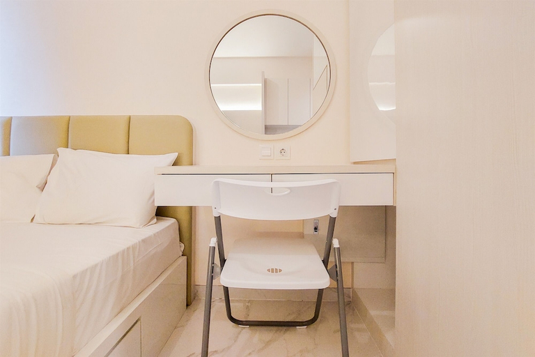 Bedroom 2, Comfy And Fancy Studio Apartment At Sky House Bsd, Tangerang Selatan